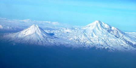 Little Ararat (left) and Mt. Ararat (right)